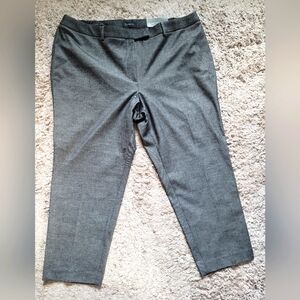 Talbots Women's High-Waist Straight Pants Size 22WP Grey